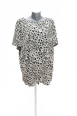 Dámská halenka Laura Torelli, barva vzorovaná, velikost 48