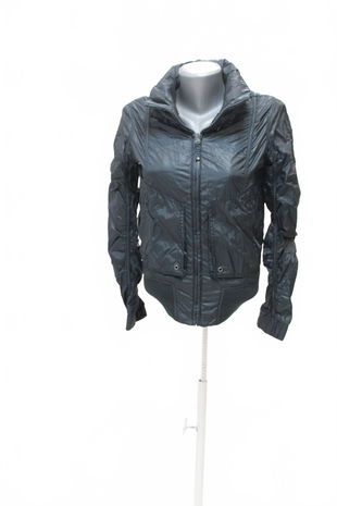 Dámska bunda Calvin Klein Jeans, farba sivá, veľkosť XS