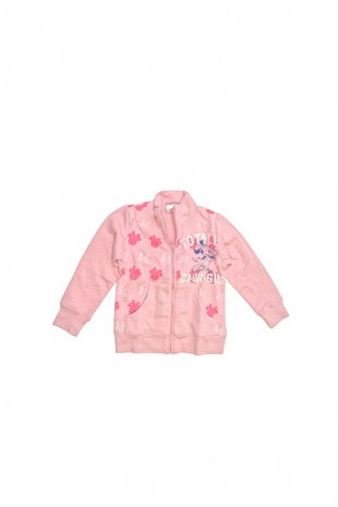 Dievčenská mikina Genesis s potlačou, farba ružová, veľkosť 92