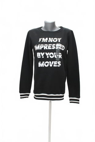 Dievčenská mikina Chapter One bez potlače, farba čierna, veľkosť 170