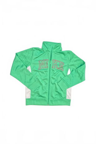 Dievčenská mikina Nike s potlačou, farba zelená, veľkosť 152
