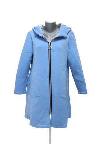 Dámsky kabát Made In Italy, farba modrá, veľkosť L