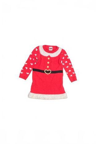 Dievčenské šaty George, farba červená, veľkosť 1-3 r