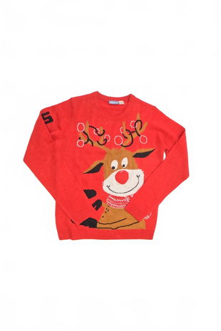 Dievčenský sveter Pepperts, farba červená, veľkosť 158