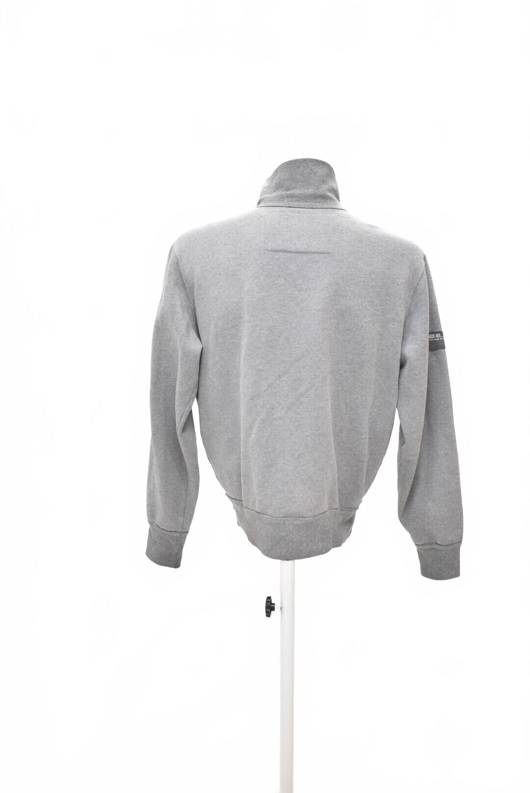 Pánská mikina Genesis bez potisku, barva šedá, velikost M