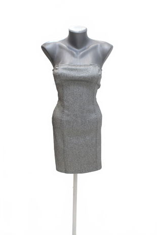 Dámske šaty Cropp, farba strieborná, veľkosť S