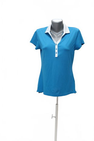 Dámske tričko Tommy Hilfiger bez potlače, farba modrá, veľkosť M