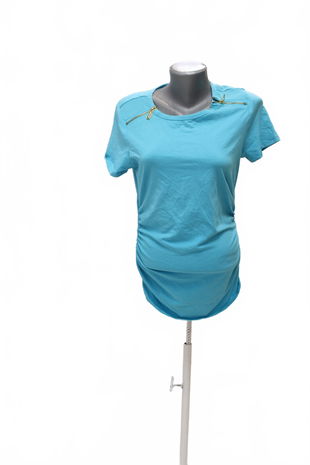 Dámske tričko Michael Kors bez potlače, farba tyrkysová, veľkosť M