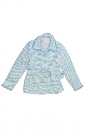 Dievčenský kabát Genesis, farba modrá, veľkosť 7-8 r