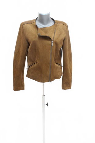 Dámska bunda Jean Pascale, farba hnedá, veľkosť 38