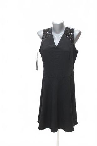 Dámske šaty Naf Naf, farba čierna, veľkosť 42