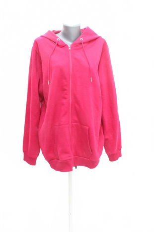 Dámská mikina Janina bez potisku, barva růžová, velikost XL