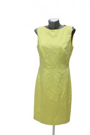 Dámske šaty Hugo Boss, farba žltá, veľkosť M
