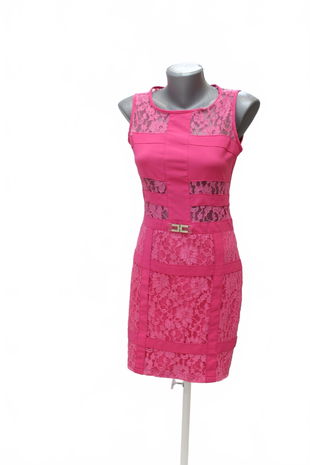 Dámske šaty Elisabetta Franchi, farba ružová, veľkosť S