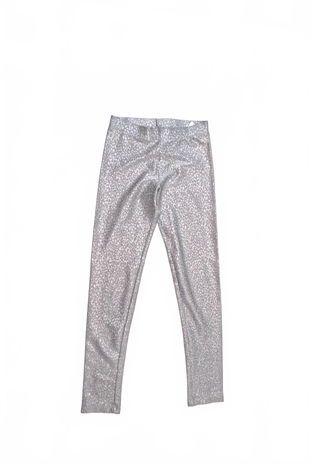 Dievčenské nohavice H&M, farba strieborná, veľkosť 152