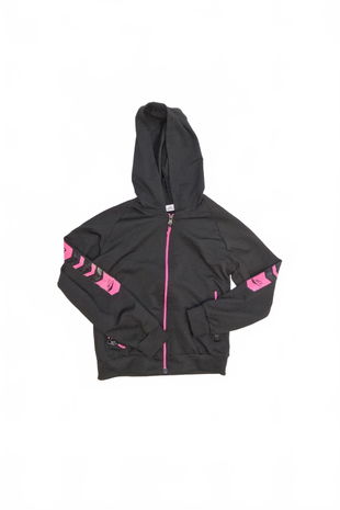 Dievčenská mikina Genesis bez potlače, farba čierna, veľkosť 140