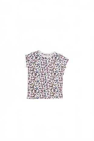 Dievčenské tričko Sinsay bez potlače, farba vzorovaná, veľkosť 122