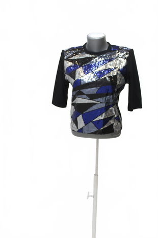 Dámske tričko Desigual bez potlače, farba vzorovaná, veľkosť L