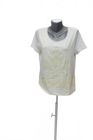 Dámské tričko Luisa Cerano s potiskem, barva béžová, velikost 46