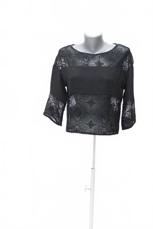 Dámske tričko Gaudí bez potlače, farba čierna, veľkosť S