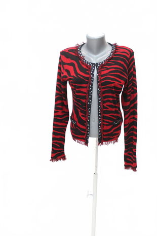 Dámsky kardigan Oui, farba vzorovaná, veľkosť S