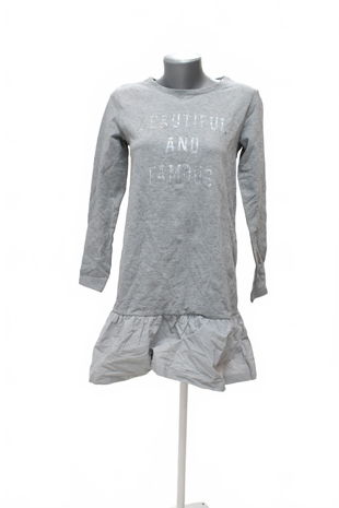 Dievčenské šaty Pepperts, farba sivá, veľkosť 158