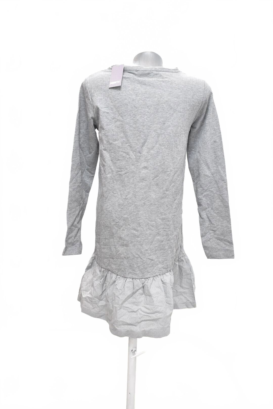 Dievčenské šaty Pepperts, farba sivá, veľkosť 158