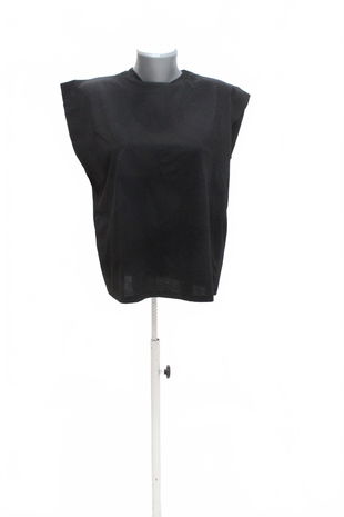 Dámske tričko Trendyol bez potlače, farba čierna, veľkosť S