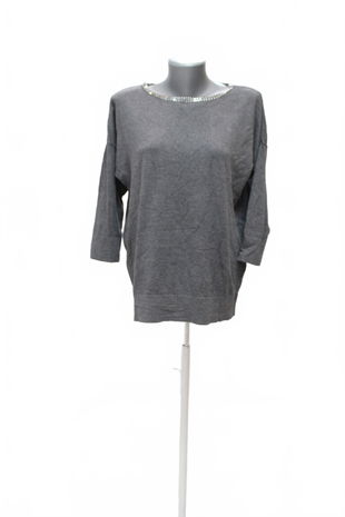 Dámsky sveter Reserved, farba sivá, veľkosť L