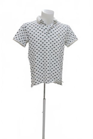 Pánské tričko Zara bez potisku, barva vzorovaná, velikost M