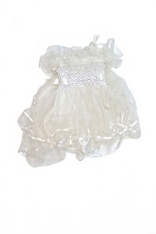 Dievčenské šaty Genesis, farba biela, veľkosť 1-3 r