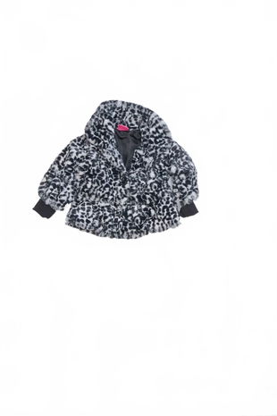 Dievčenský zimný kabát Genesis, farba zvieracie vzory, veľkosť 9-12 m
