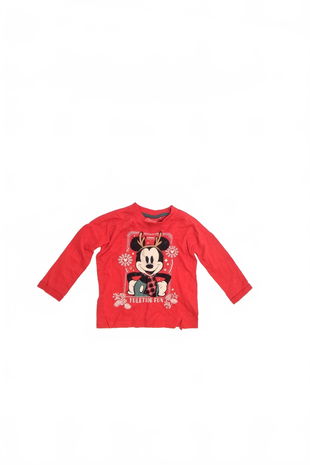 Dievčenské tričko Genesis s potlačou, farba červená, veľkosť 18-24 m