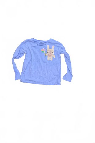 Dievčenské tričko Next s potlačou, farba modrá, veľkosť 6-7 r