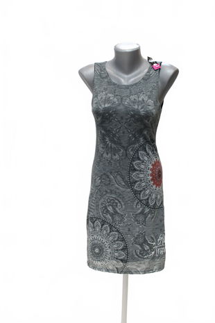 Dámske šaty Desigual, farba kvetovaná, veľkosť XS