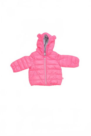 Dievčenská zimná bunda United Colors Of Benetton, farba ružová, veľkosť 68