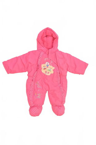 Dievčenská zimná kombinéza Genesis, farba ružová, veľkosť 6-9 m