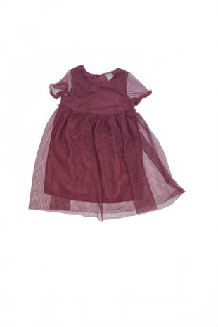 Dievčenské šaty Genesis, farba bordó, veľkosť 104