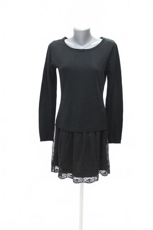 Dámske šaty Rainbow, farba čierna, veľkosť 36