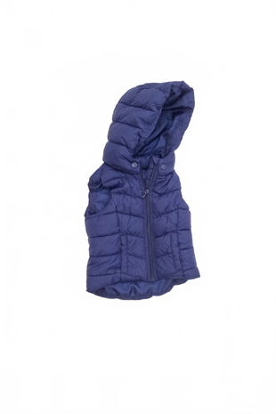 Dívčí vesta H&M, barva modrá, velikost 98