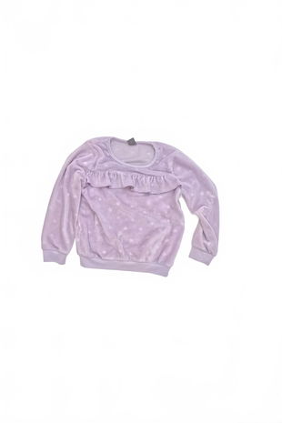 Dievčenská mikina Genesis bez potlače, farba fialová, veľkosť 110