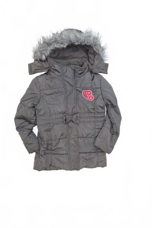 Dievčenská zimná bunda Tom Tailor, farba sivá, veľkosť 116