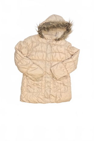 Dievčenská zimná bunda F&F, farba béžová, veľkosť 10-11 r