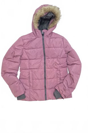 Dievčenská zimná bunda Y.f.k, farba fialová, veľkosť 158