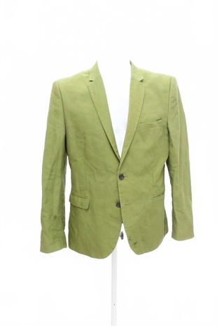 Pánské sako H&M, barva zelená, velikost 50