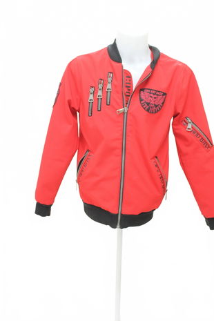 Pánska zimná bunda Genesis, farba červená, veľkosť M