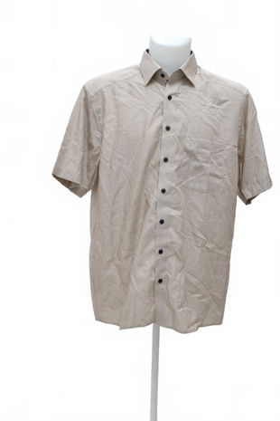 Pánská košile s krátkým rukávem Genesis, barva béžová, velikost XL