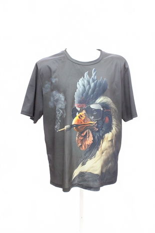 Pánské tričko Genesis bez potisku, barva zvířecí vzory, velikost XL