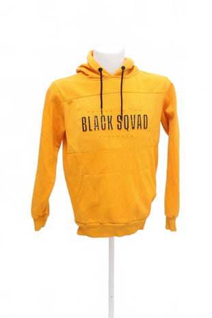 Pánská mikina Black Squad s potiskem, barva oranžová, velikost S