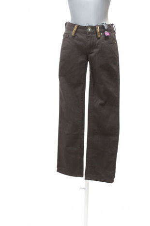 Dámske nohavice Guess, farba hnedá, veľkosť S